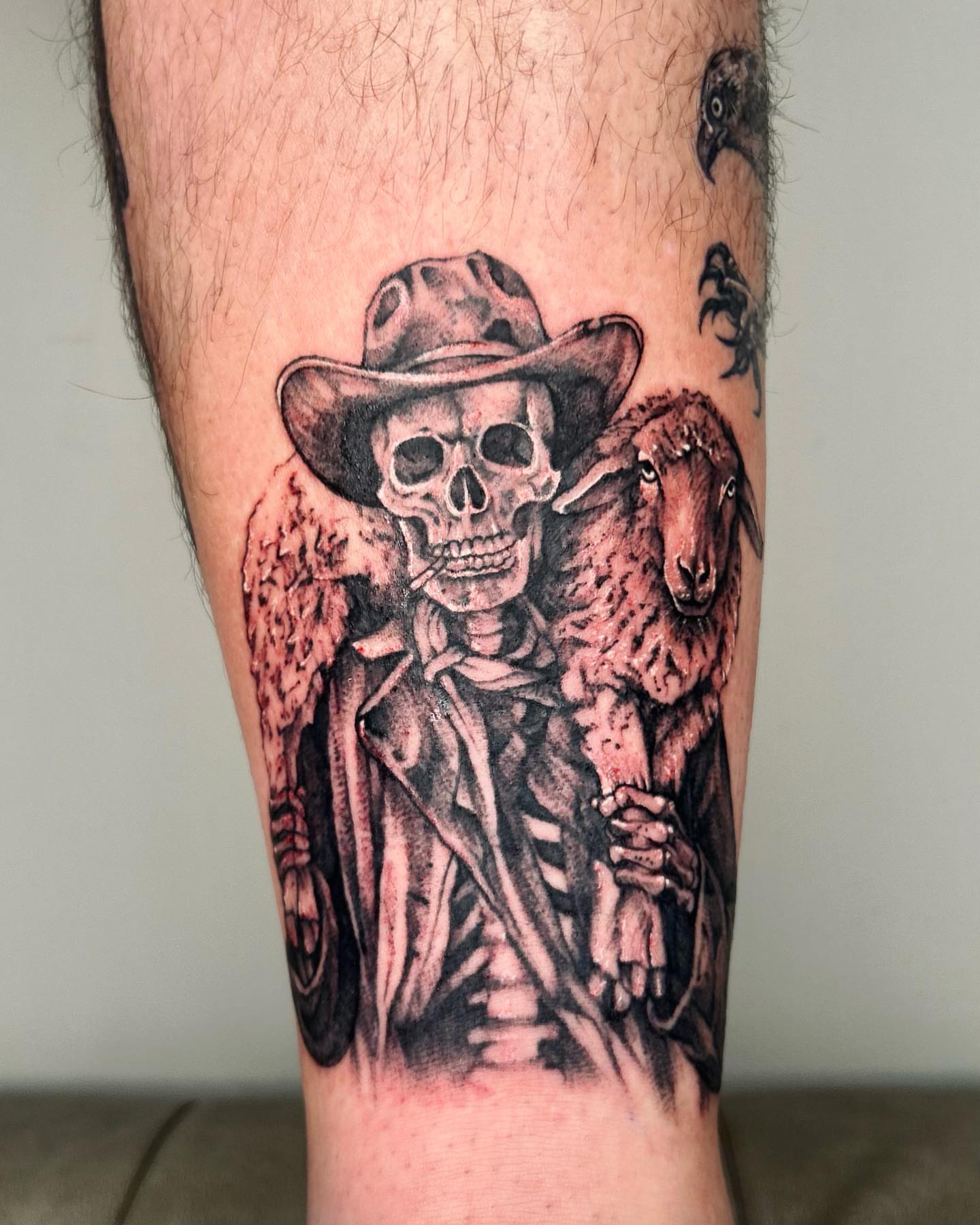 Tattoo by @millersmods — black_and_grey, realism