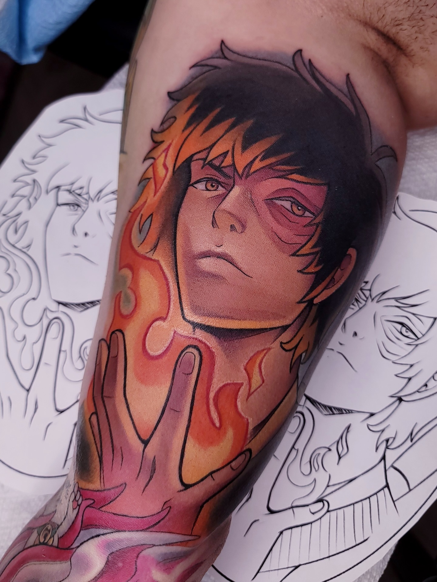 Tattoo by @scarpo — anime, realism