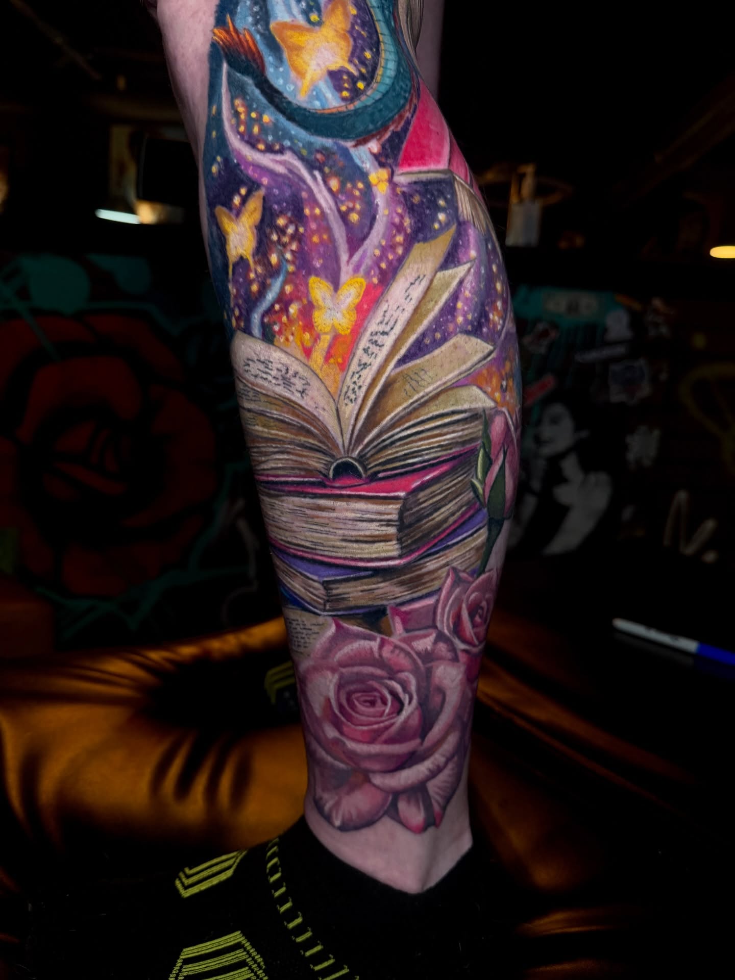 Tattoo by @scottyptattoos — dotwork, realism