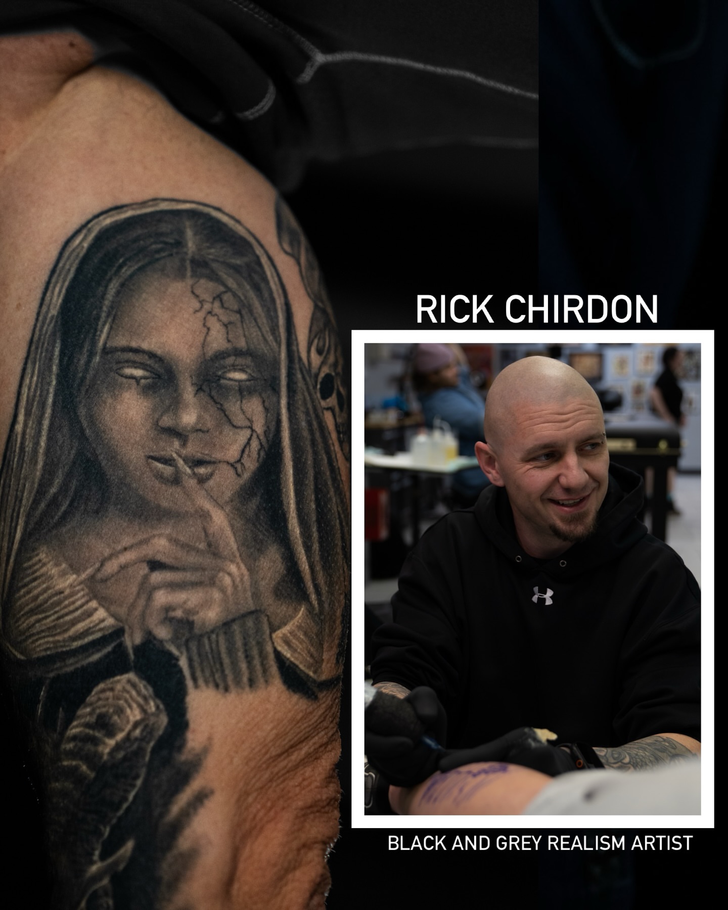 Tattoo by @rick_toiledclovertattoo โ black_and_grey, realism
