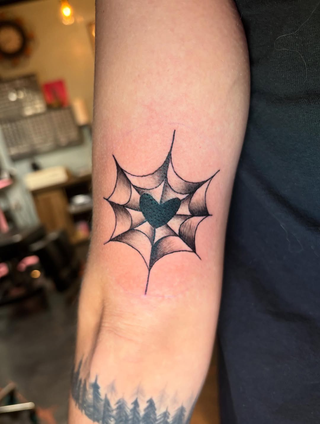Tattoo by @destinyrosetattoos โ fine_line, black_and_grey