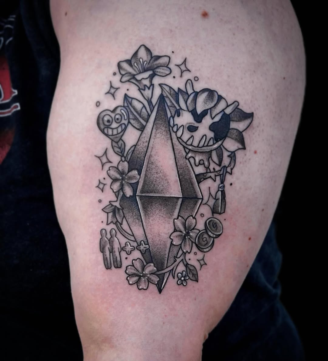 Tattoo by @tat2gh0ul — black_and_grey, realism