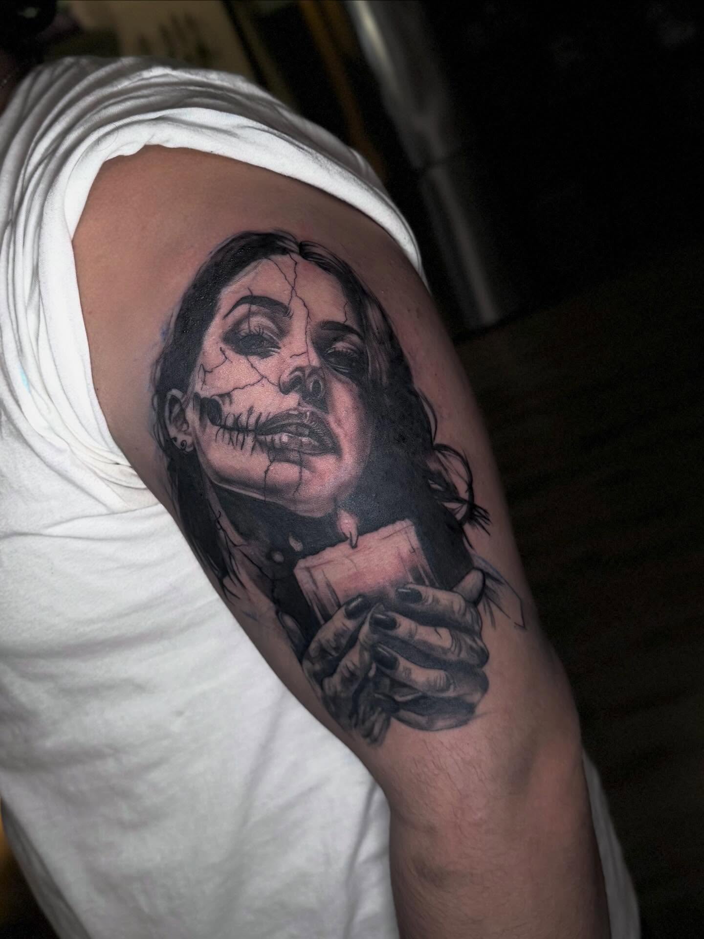 Tattoo by @bellyink_ — realism, dark_realism