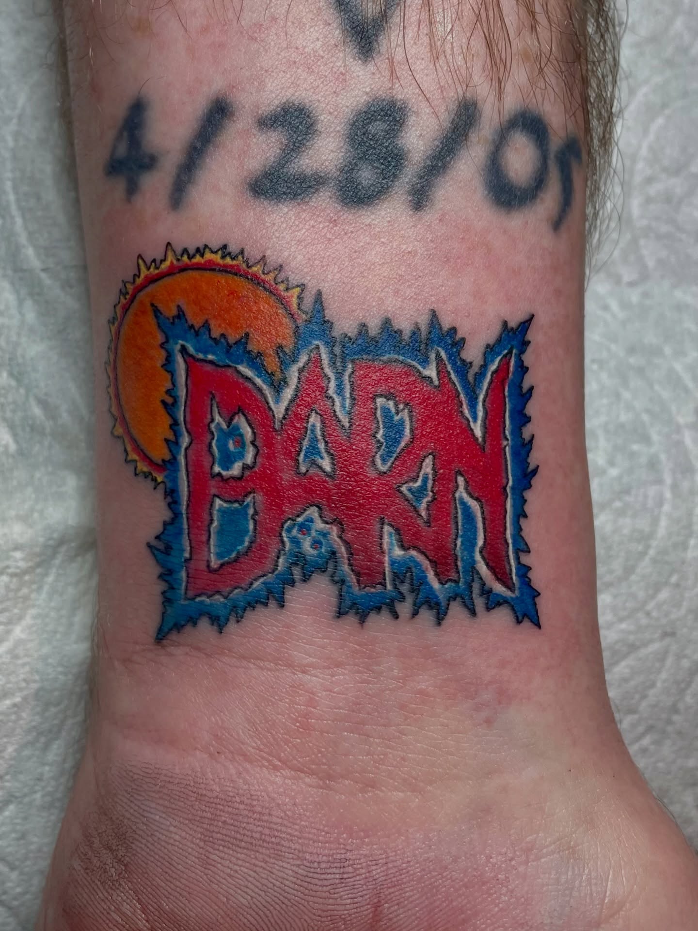 Tattoo by @colinbryanttattoo — lettering_script