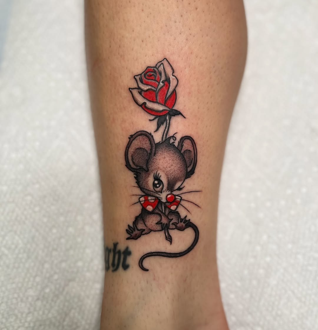 Tattoo by @baleriebees — new_school, black_and_grey