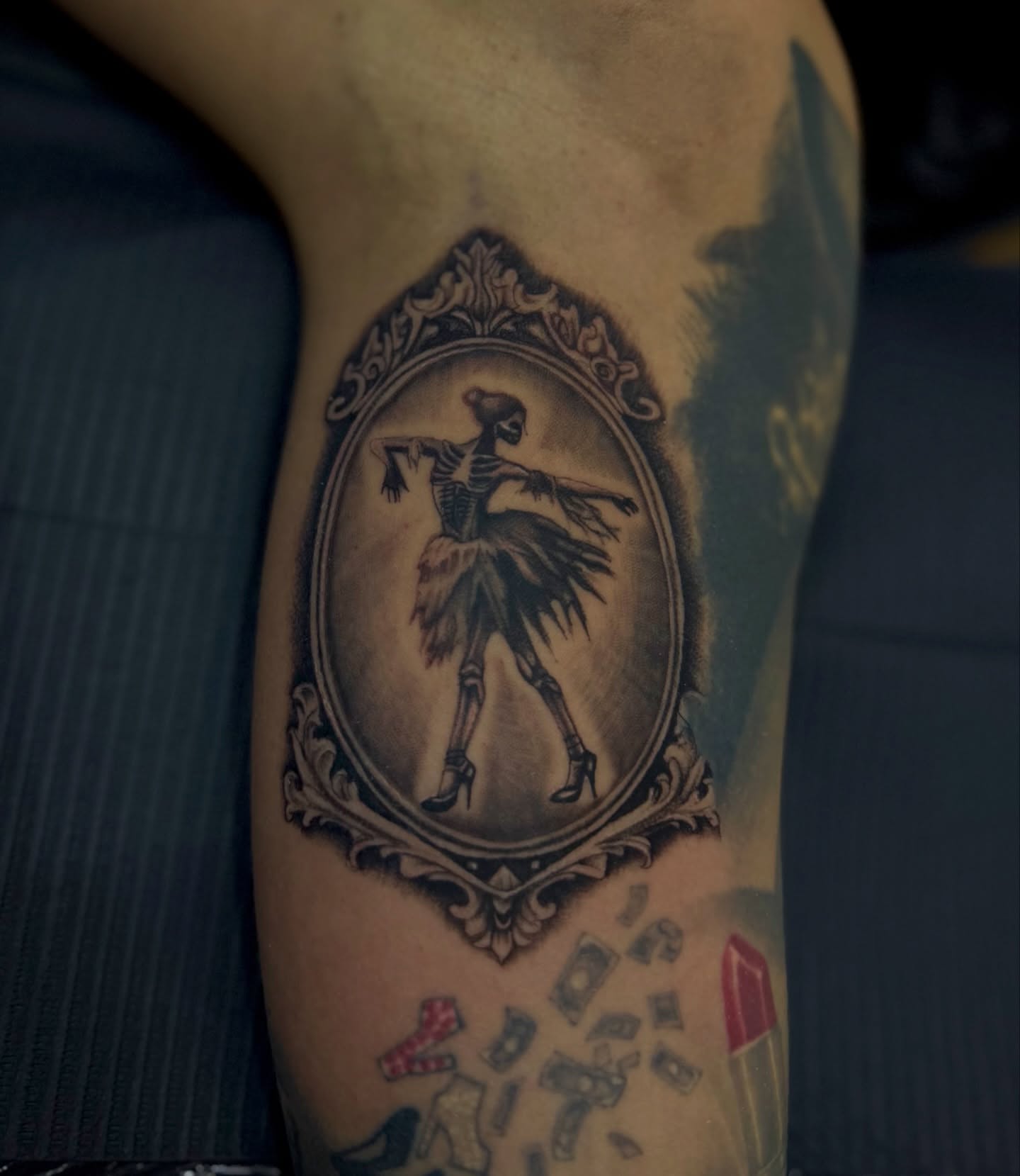Tattoo by @inkofmine_byleo — black_and_grey, realism
