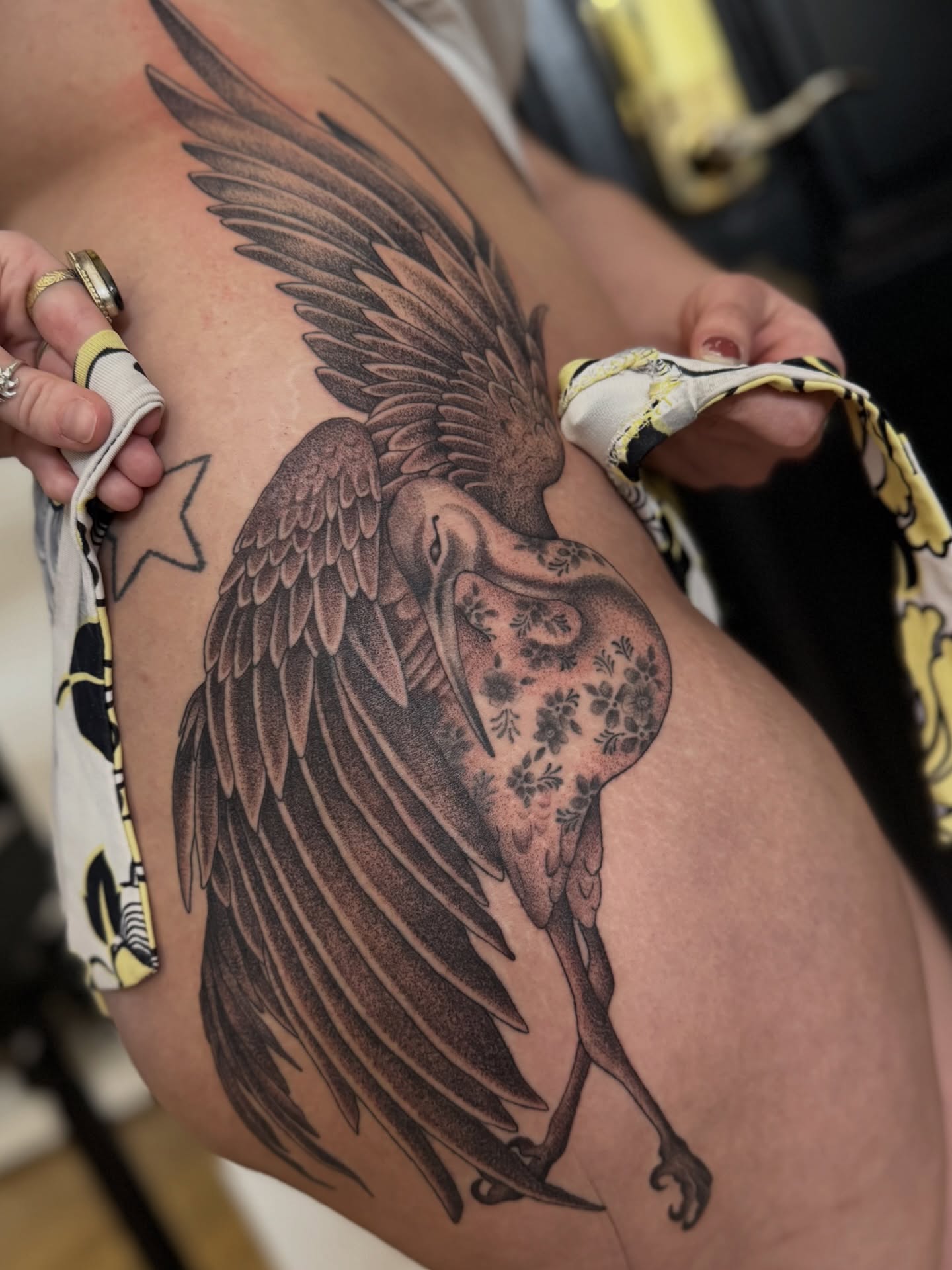 Tattoo by @chloemarietattoo โ black_and_grey