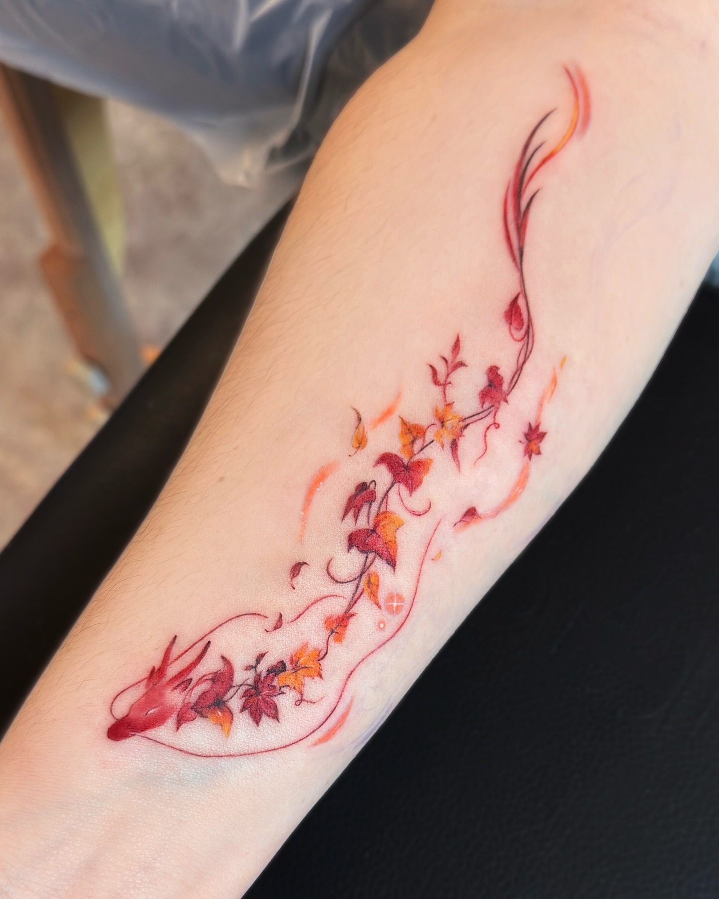 Tattoo by @leesun_tattoo — watercolor