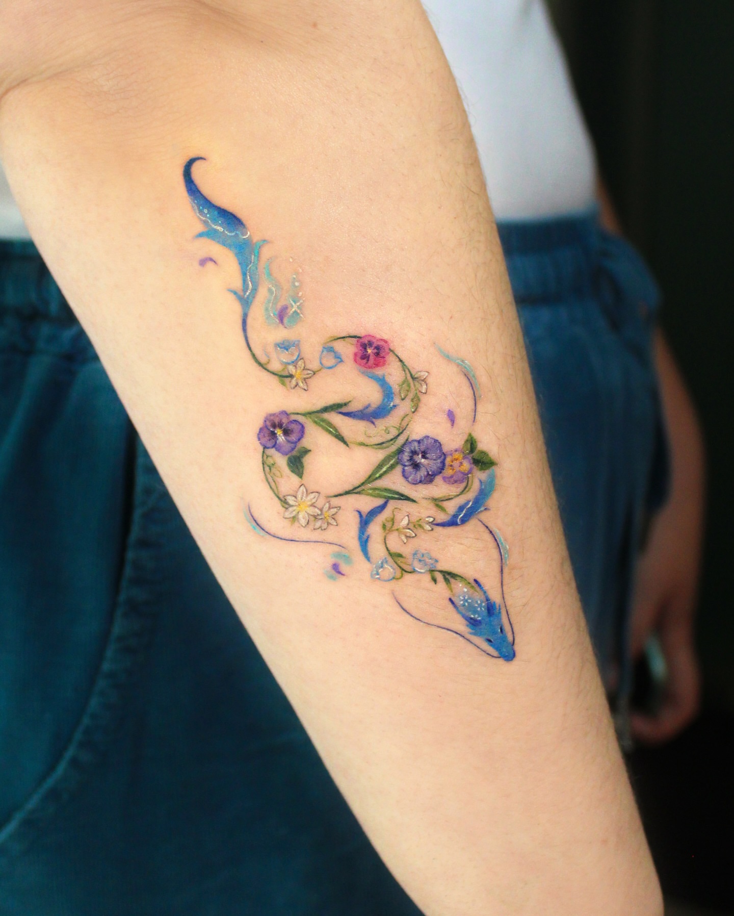 Tattoo by @leesun_tattoo — watercolor