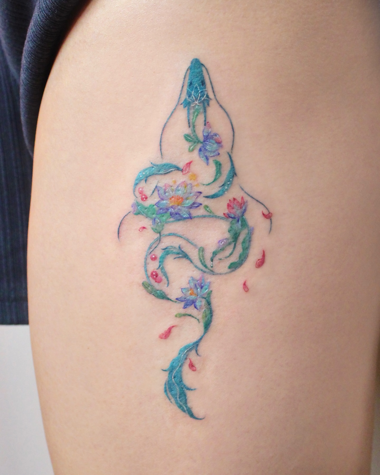 Tattoo by @leesun_tattoo — watercolor