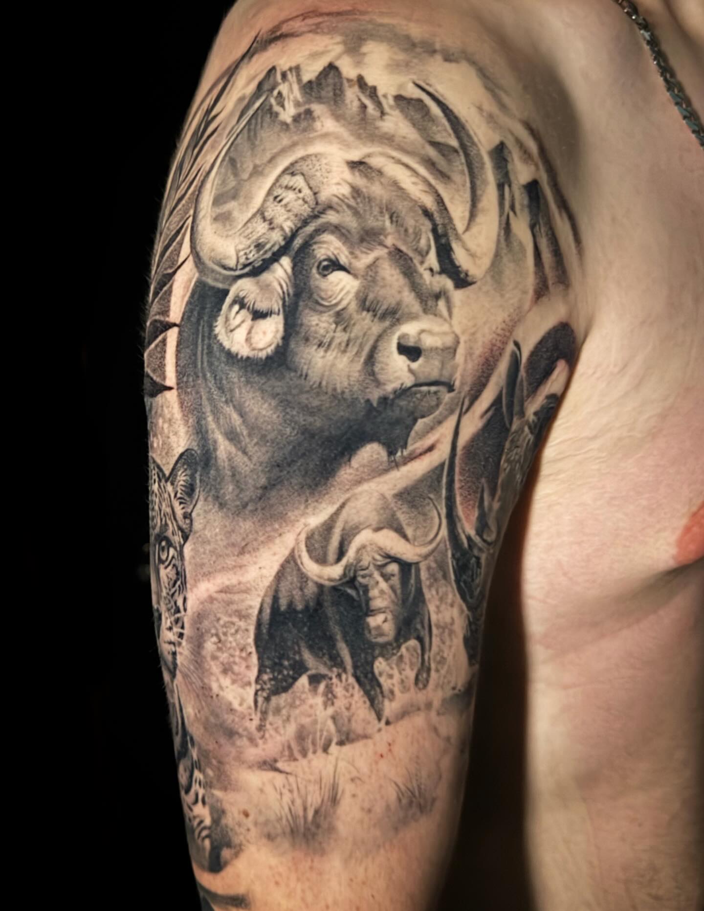 Tattoo by @deadmess — realism, black_and_grey