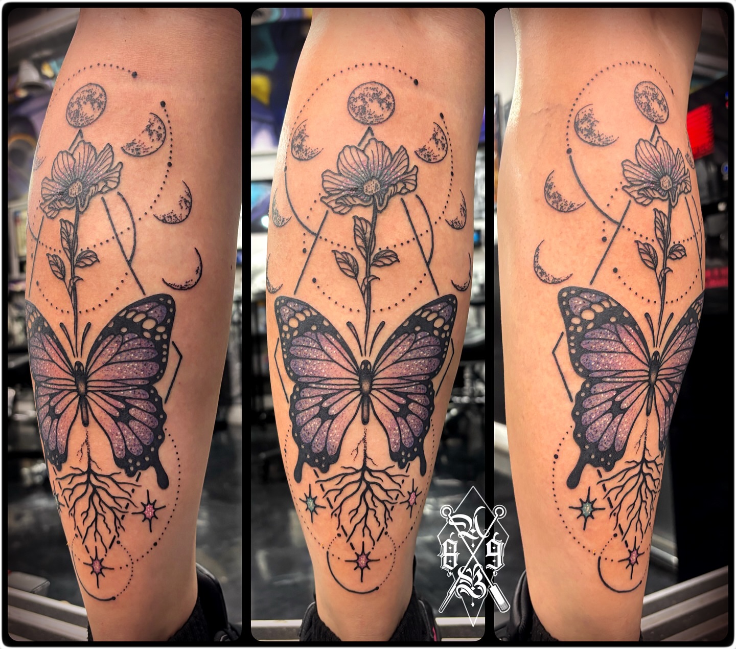 Tattoo by @atombomb_89 โ dotwork, geometric