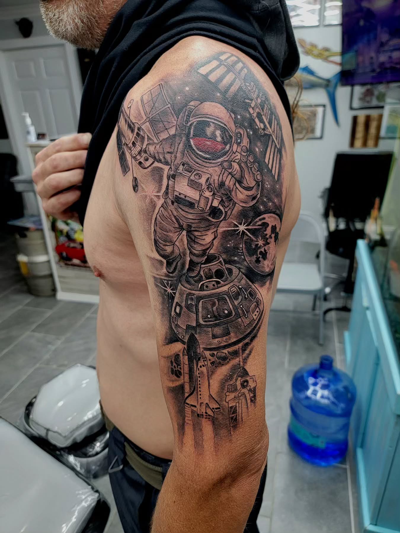 Tattoo by @tattoosbyjstar — black_and_grey, realism