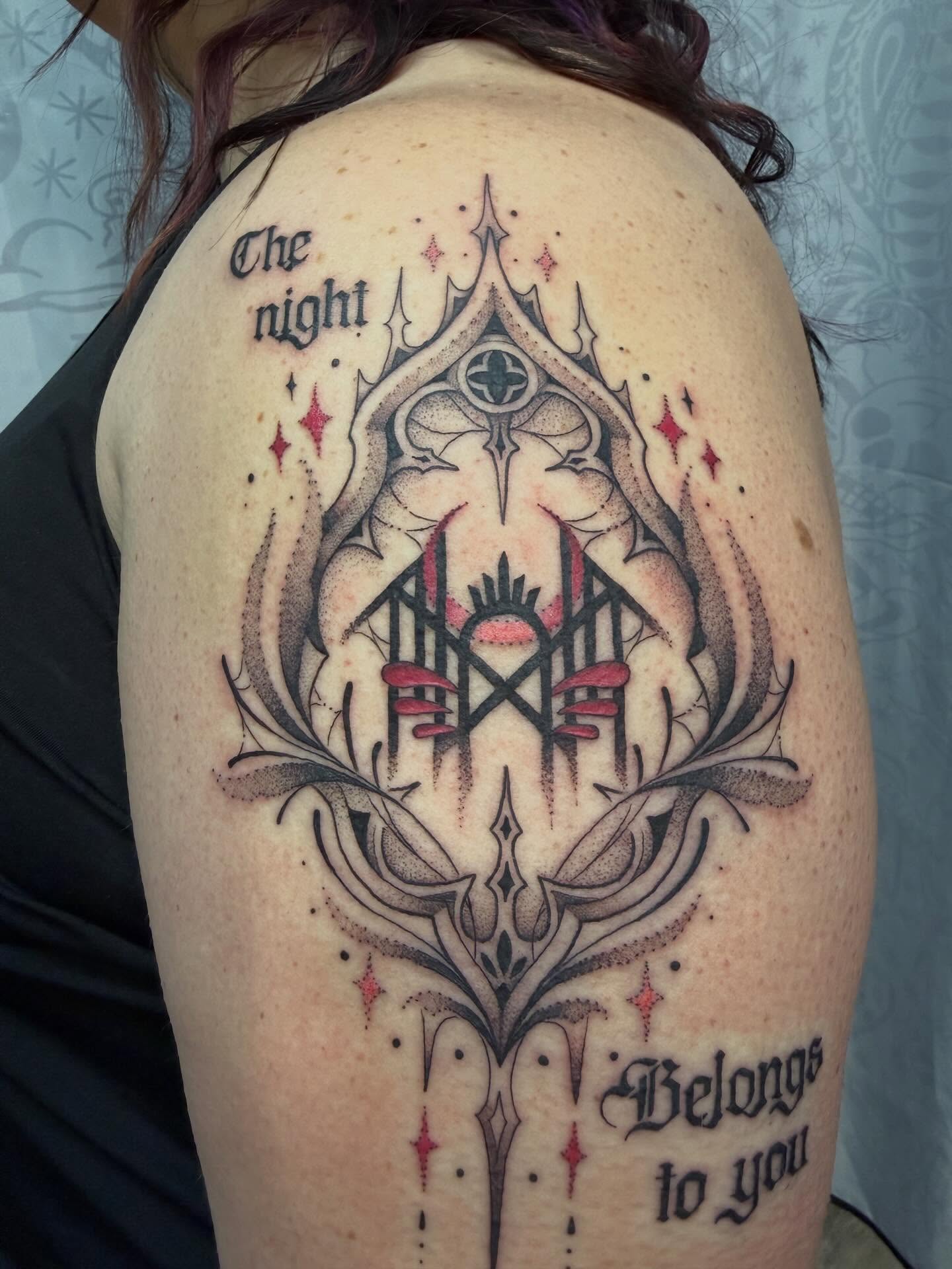 Tattoo by @bodyartbyali — dark_realism, ornamental