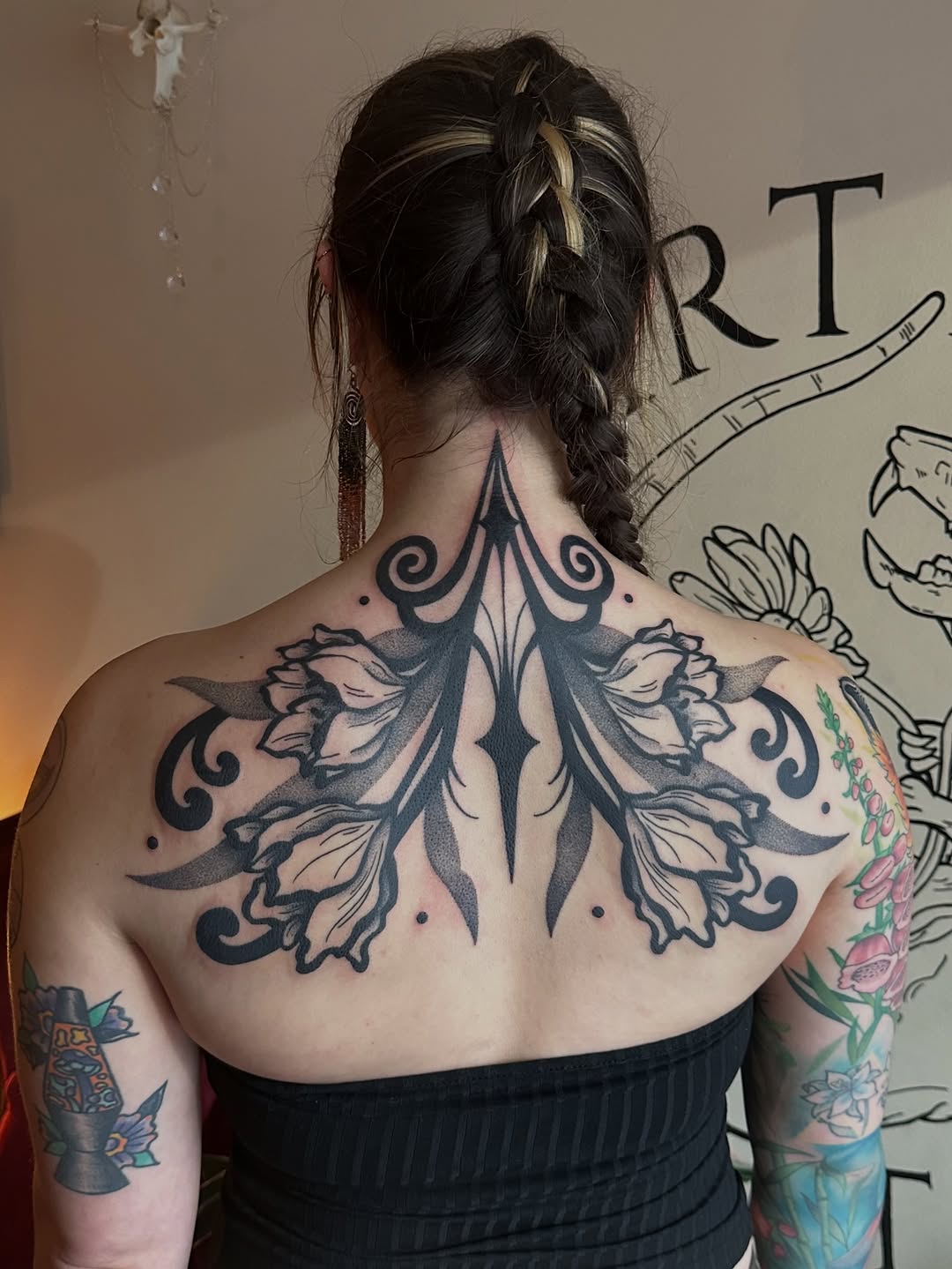 Tattoo by @stubbornsprouttattoo — black_and_grey, dotwork