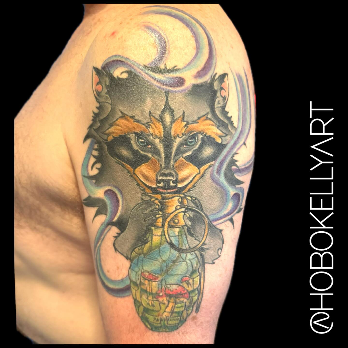 Tattoo by @hobokellyart โ realism, dotwork