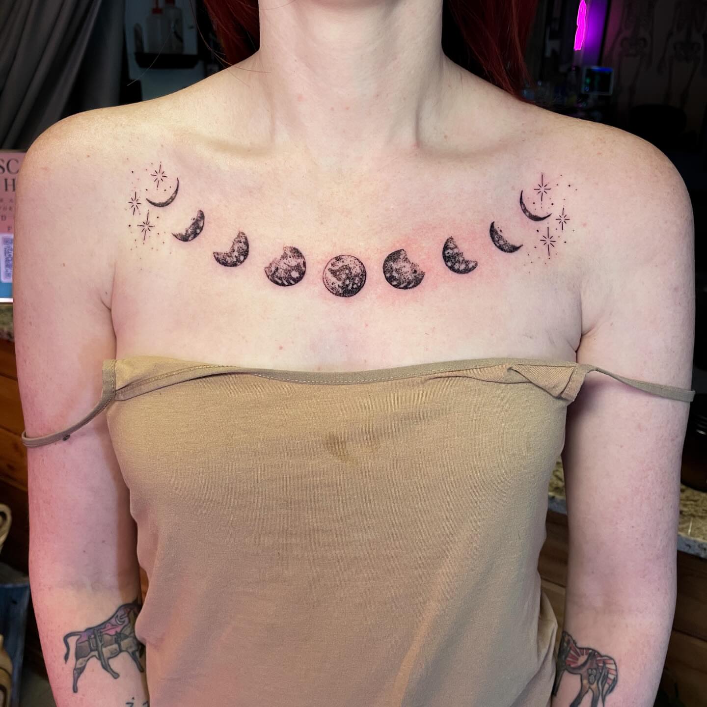 Tattoo by @devzdude — dotwork