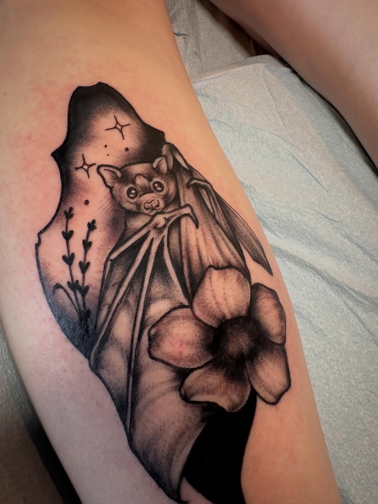 Tattoo by @instacam666 — black_and_grey, realism