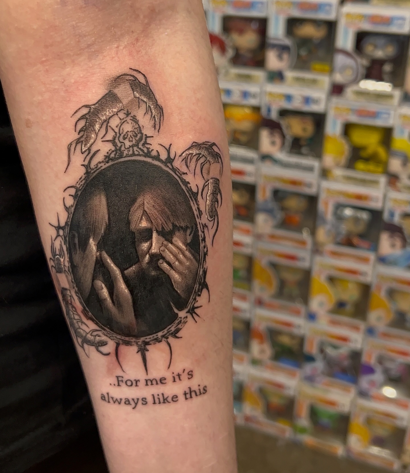 Tattoo by @divineink_nyc — realism, dark_realism