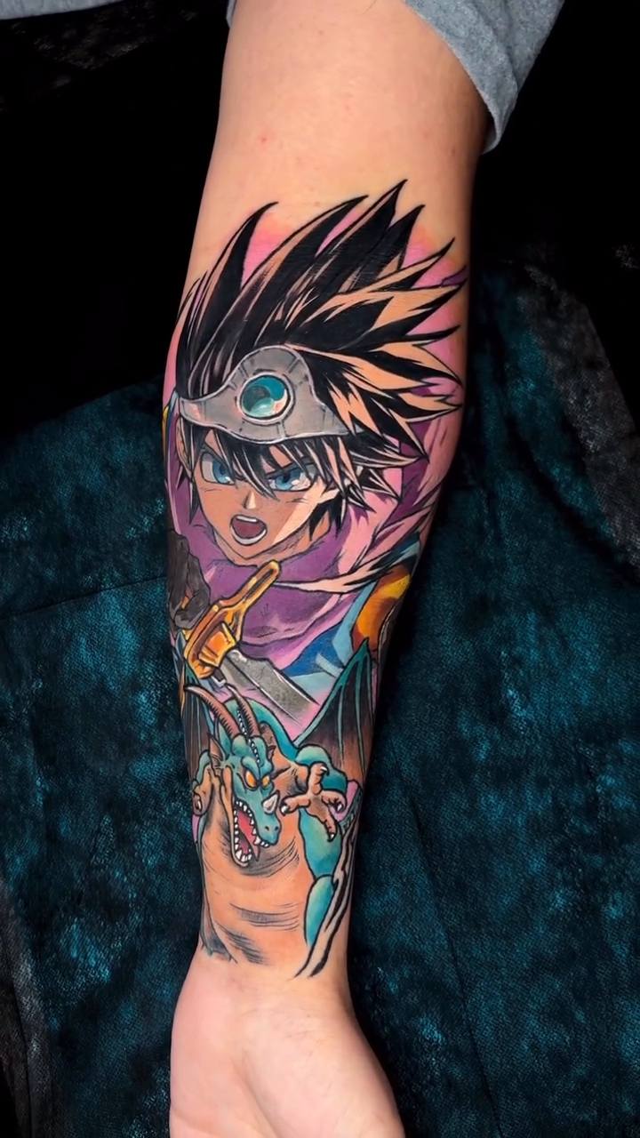 Tattoo by @sethholmestattoos — anime