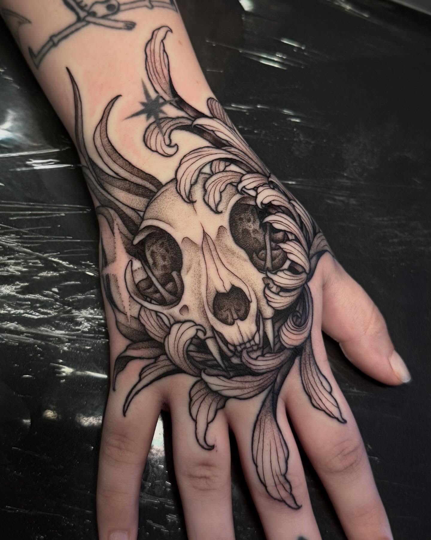 Tattoo by @lyssa_jtattoo — black_and_grey