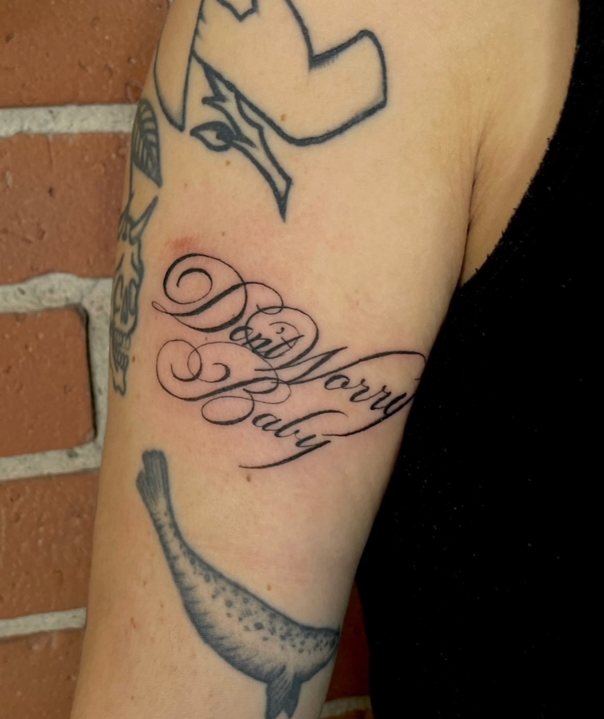 Tattoo by @kathrills — black_and_grey