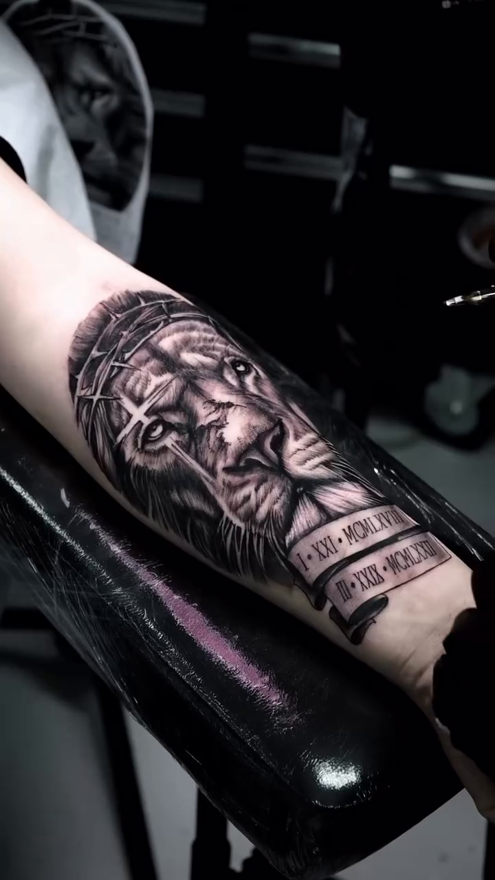 Tattoo by @eriktats13 — realism, black_and_grey