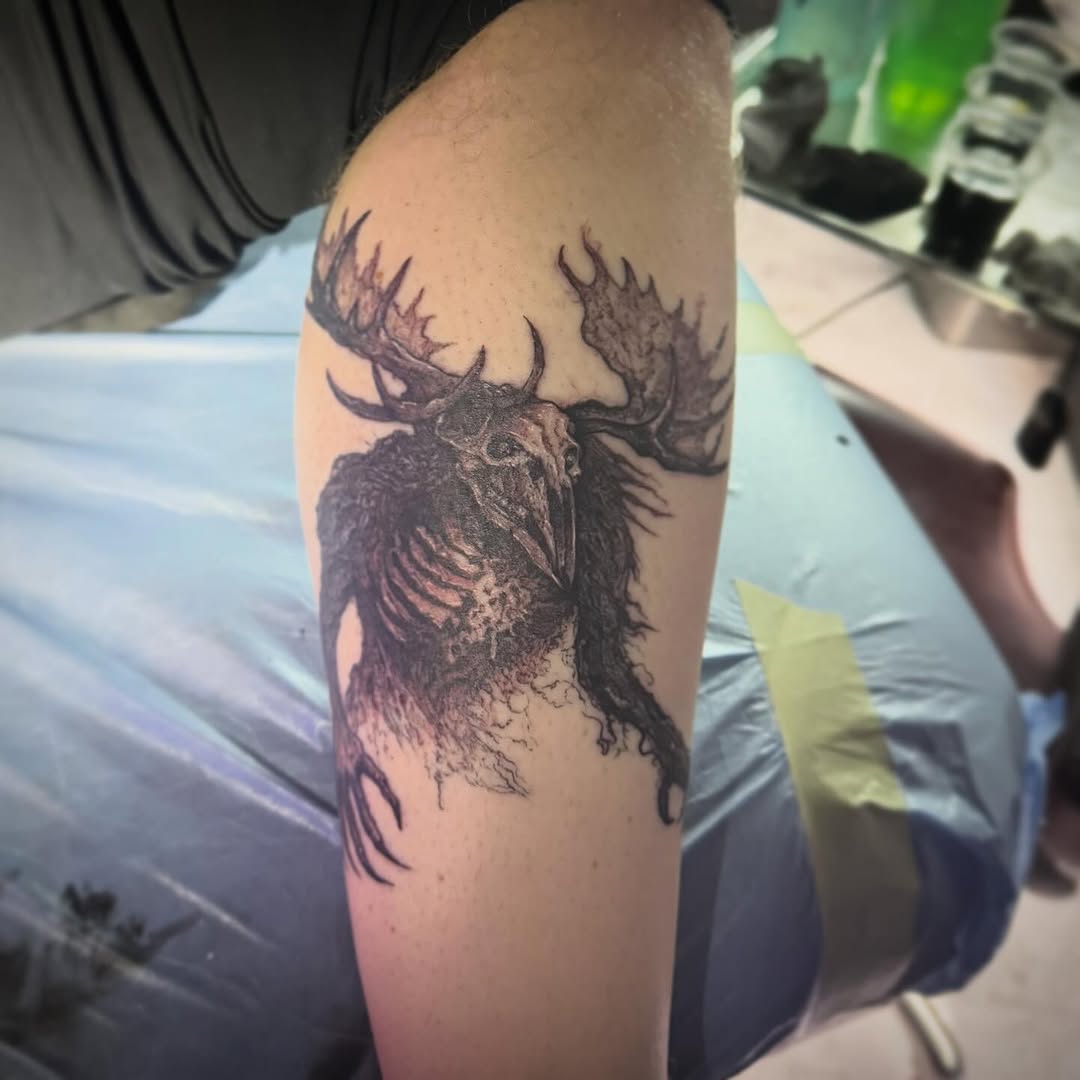 Tattoo by @acadler — dark_realism, black_and_grey