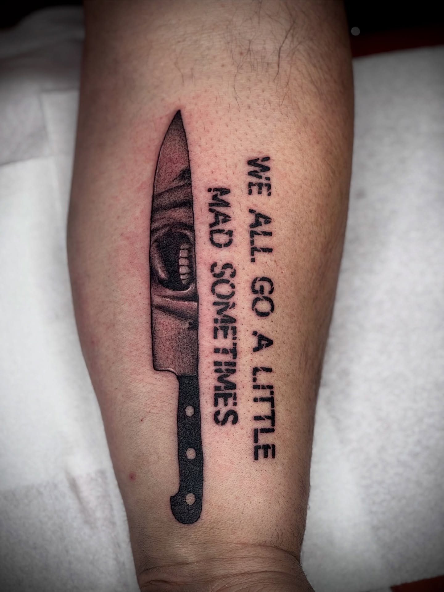 Tattoo by @justinmctattoos β black_and_grey