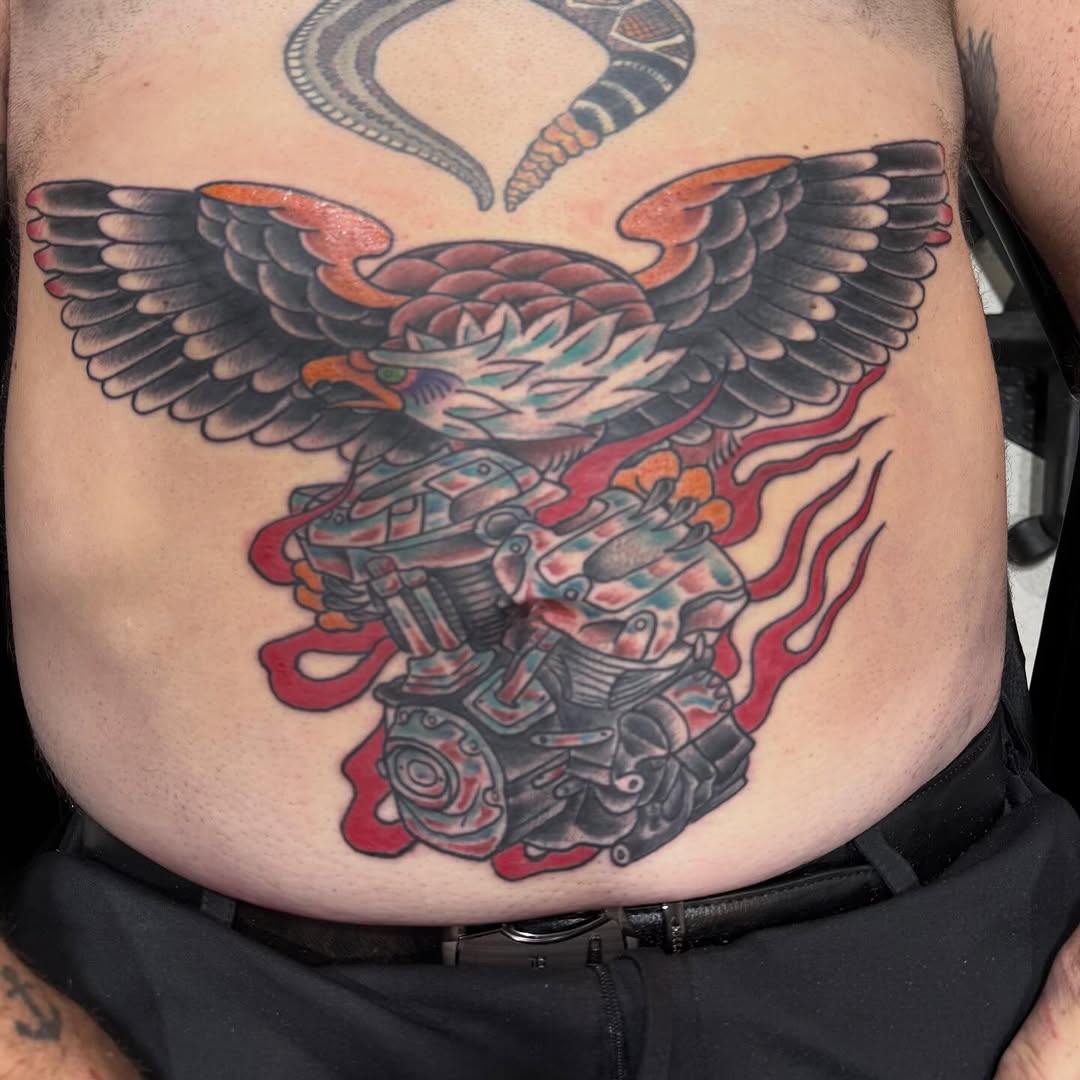 Tattoo by @edchoat_tattooer — american_traditional, neo_traditional