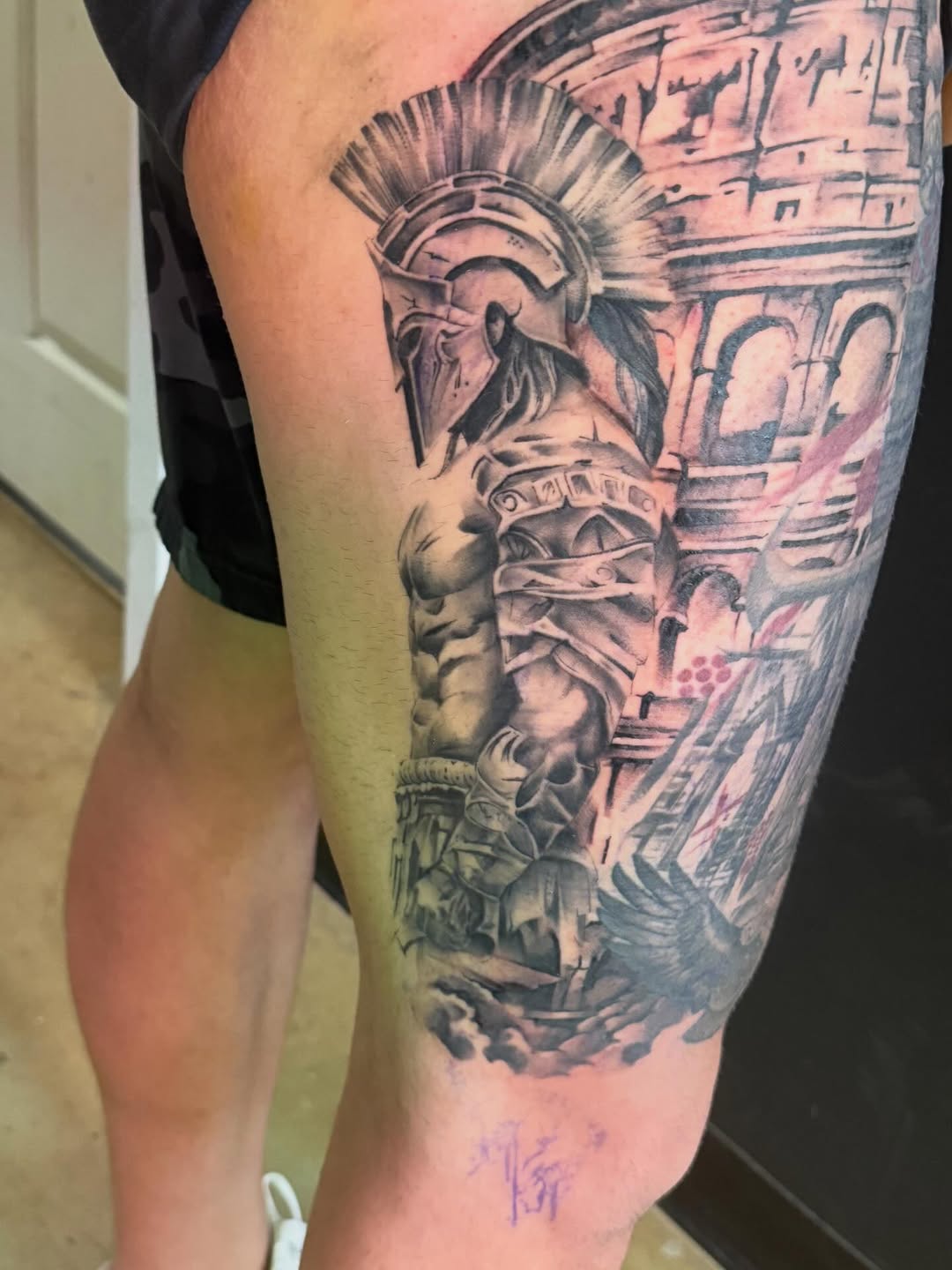 Tattoo by @smfctattoo โ realism, black_and_grey