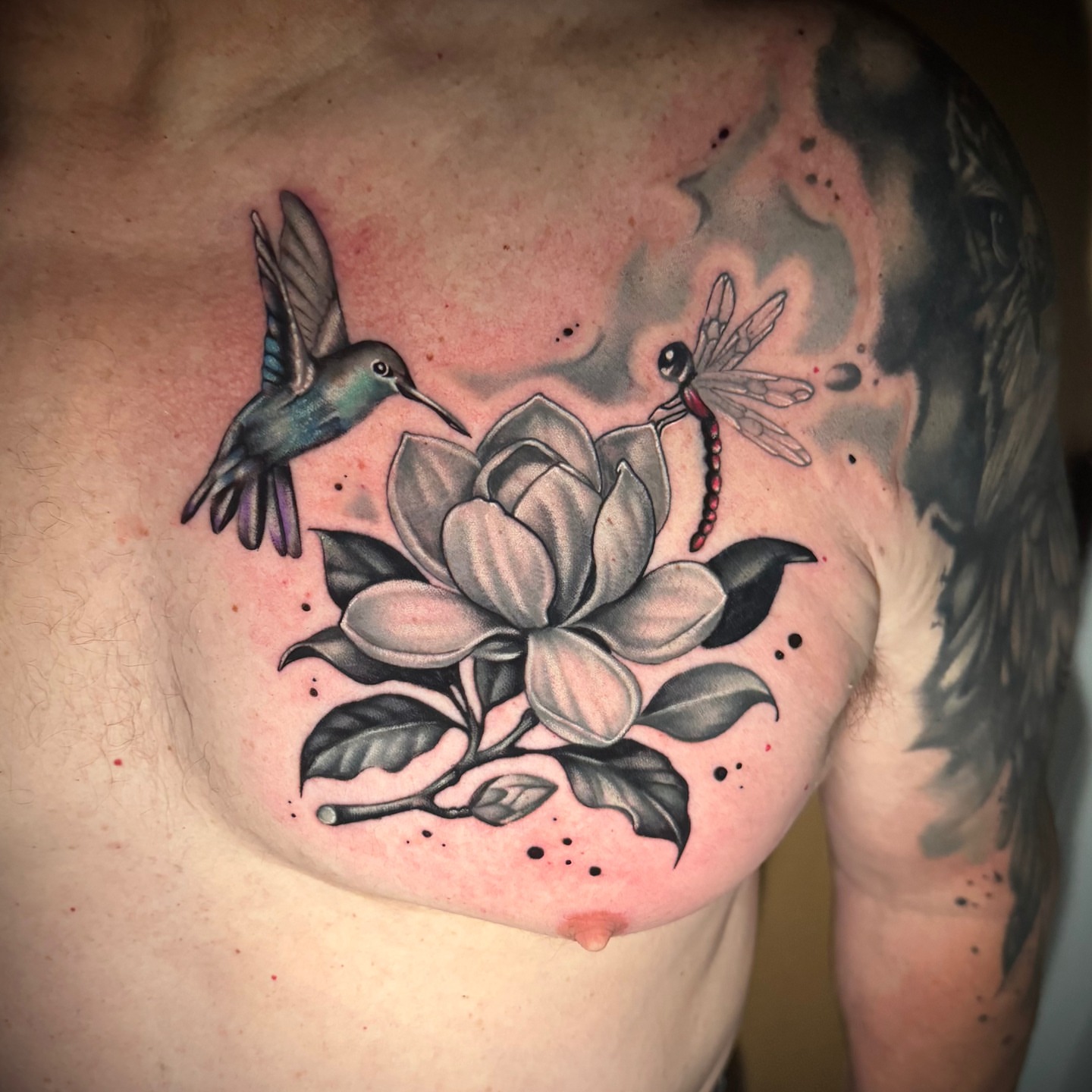 Tattoo by @ryno_ink — american_traditional, dotwork