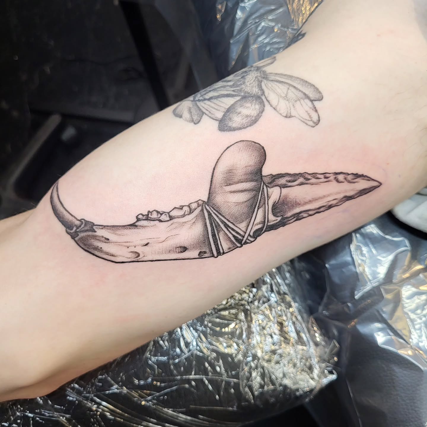 Whale skeleton realism tattoo on the forearm by Jenna 🖤 Tattoos Denton TX