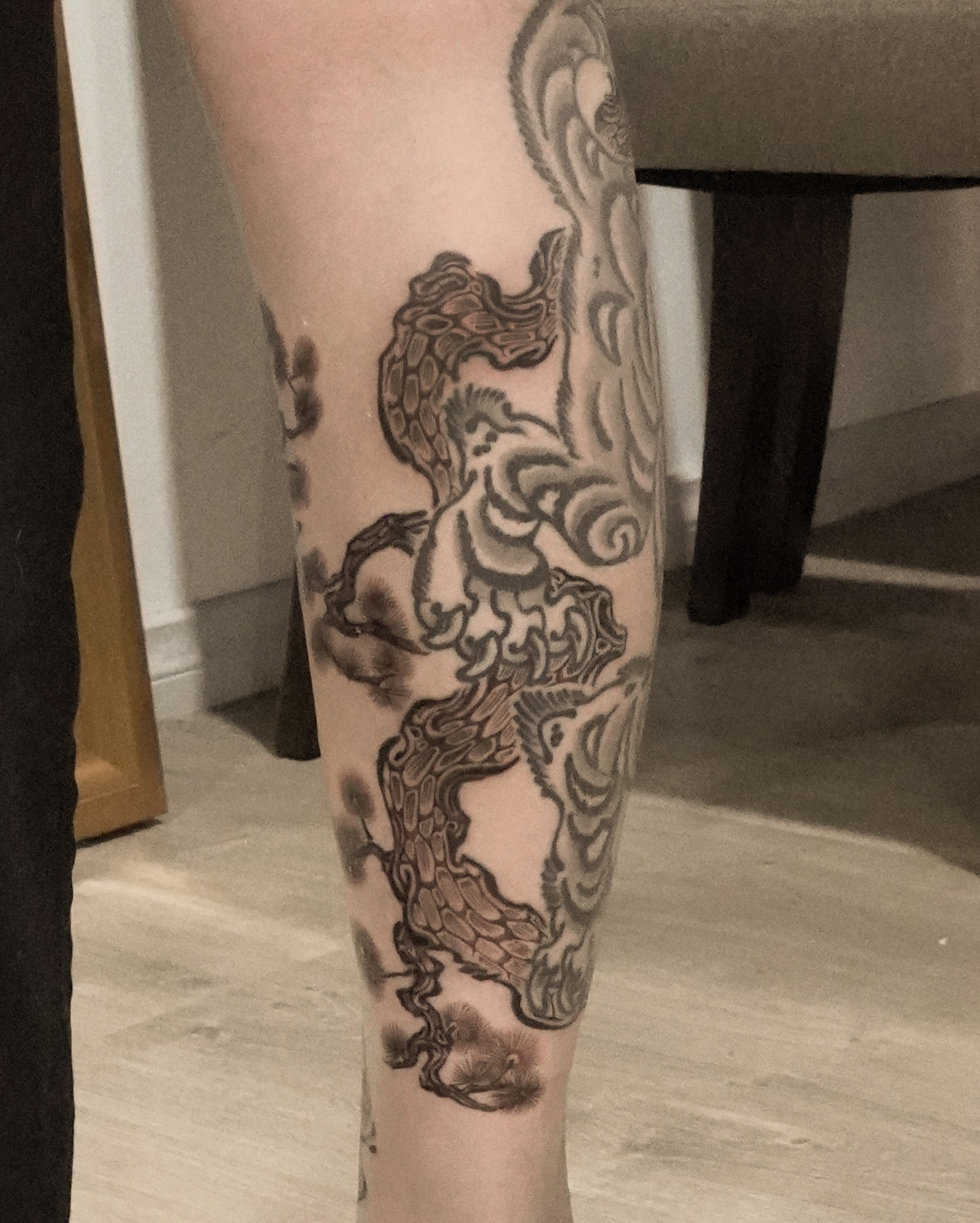Tattoo by @think_tatt — black_and_grey