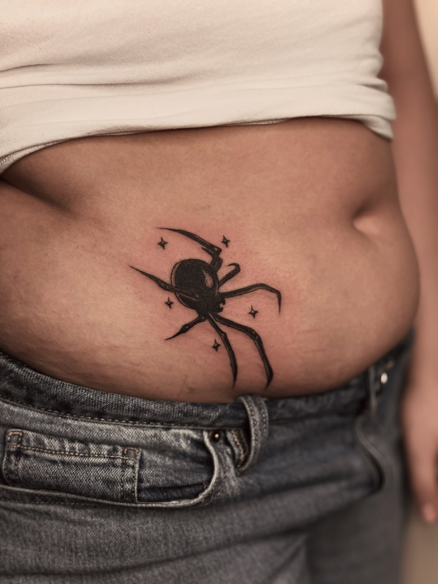 Tattoo by @katelumos — black_and_grey