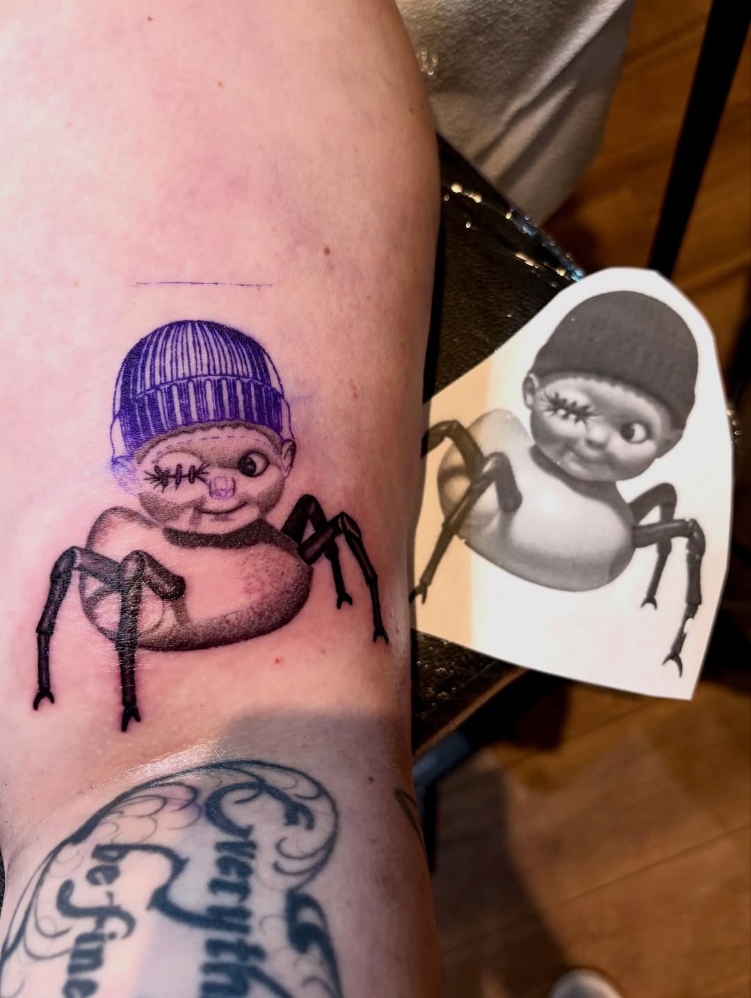 Tattoo by @limejuicetattoo — new_school, black_and_grey