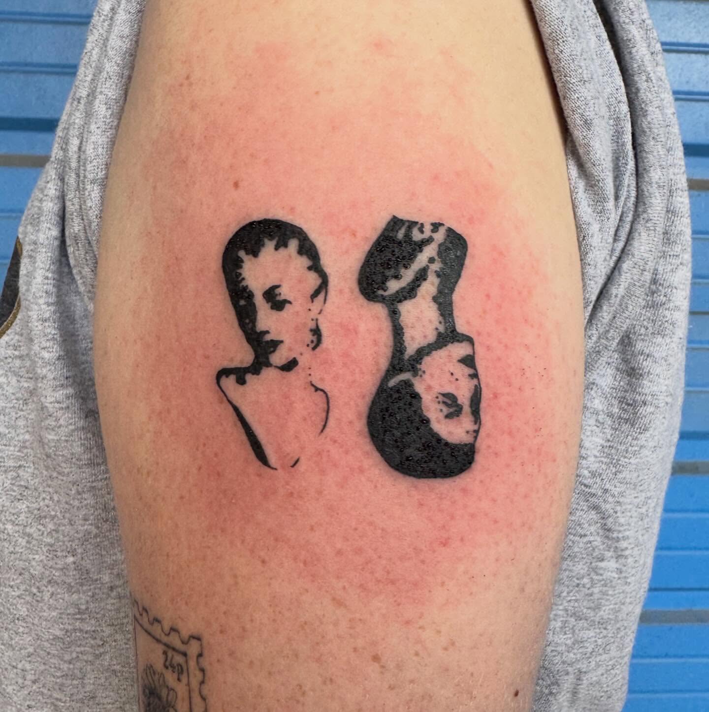 Tattoo by @bluebyrdtattoos — black_and_grey