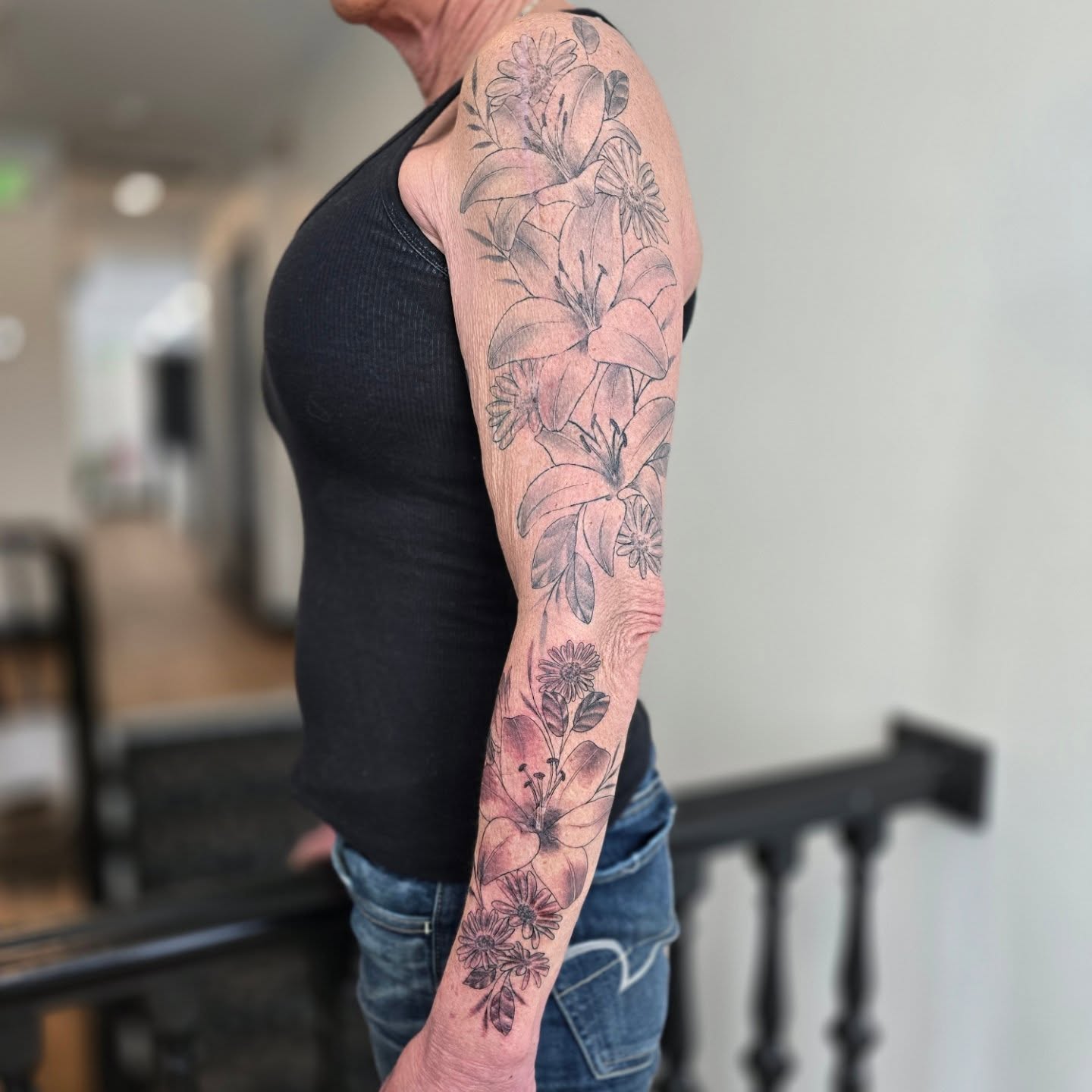 Tattoo by @taylornichole.tattoos — black_and_grey