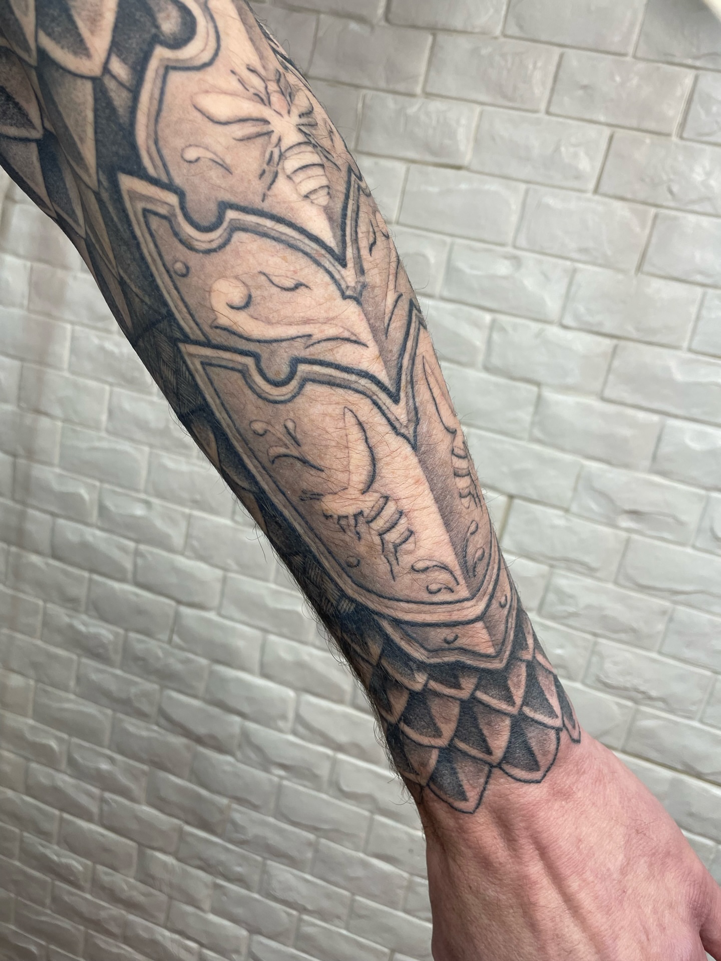 Tattoo by @firststepentropy — black_and_grey