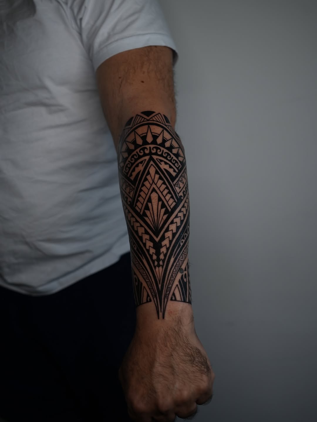 Tattoo by @romanostattoo — tribal, blackwork