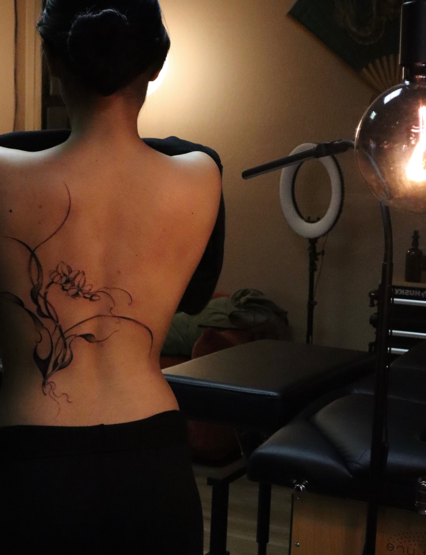 Tattoo by @maid.of.flowers — black_and_grey