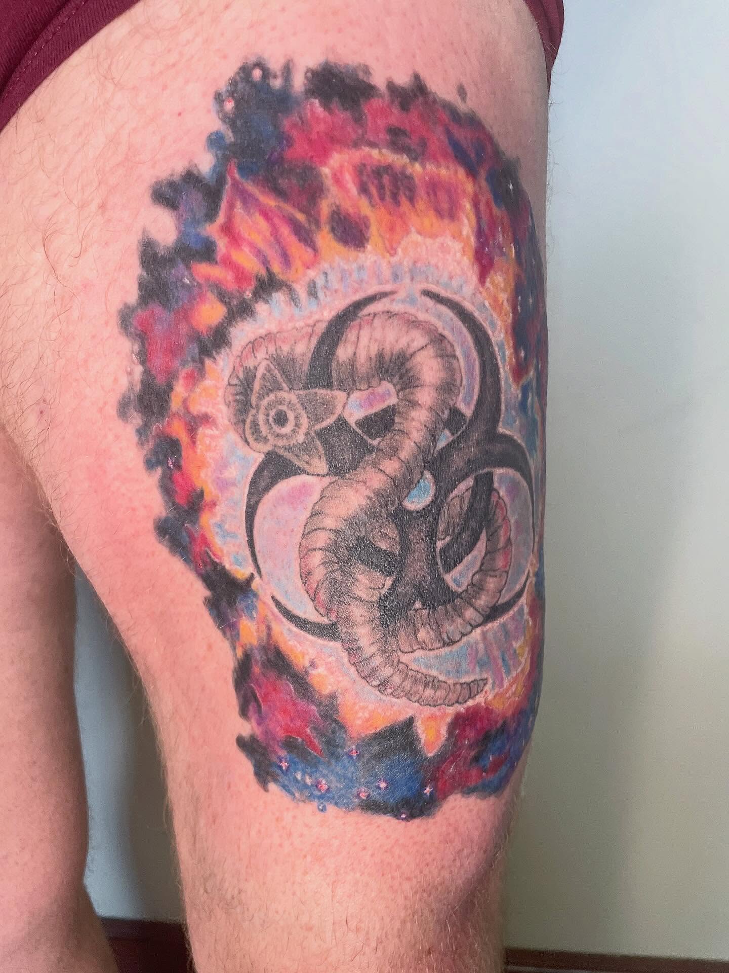 Tattoo by @mstarkweatherart — neo_traditional, surrealism
