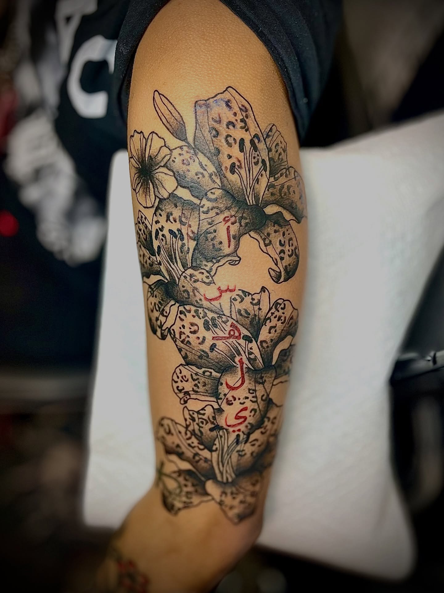 Tattoo by @cursedskintattoos — black_and_grey