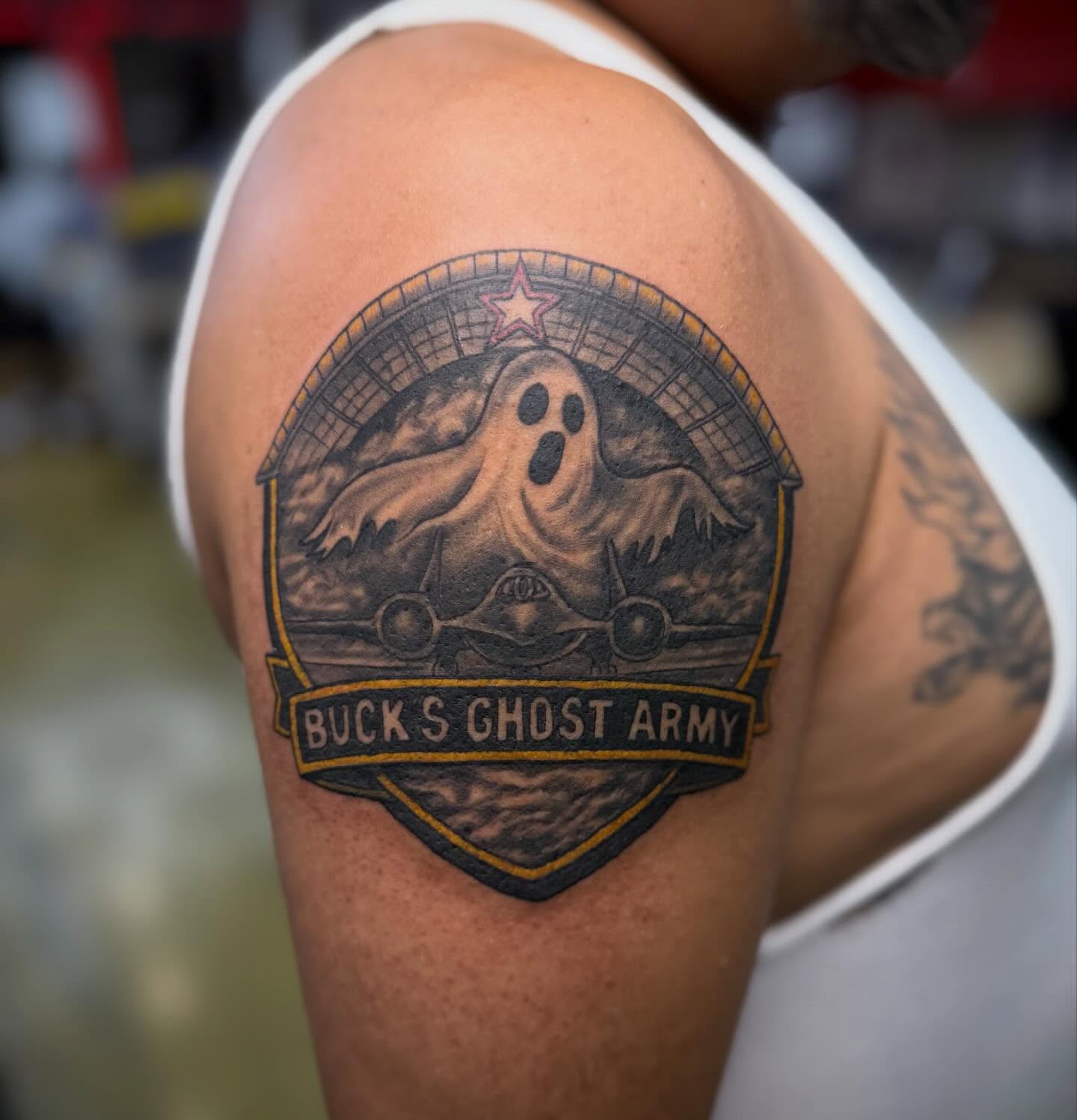 Tattoo by @kluch_tattoo — black_and_grey