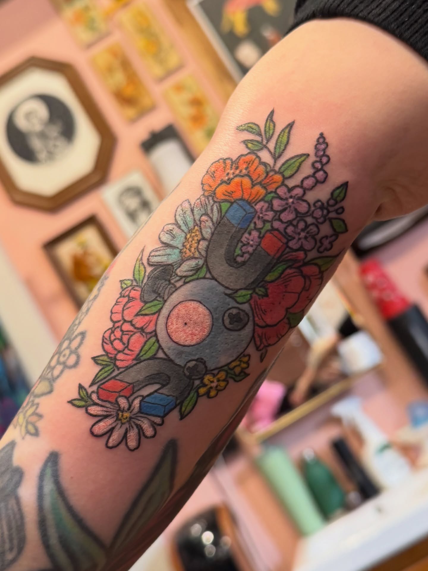 Tattoo by @rebekatattoos — american_traditional, dotwork