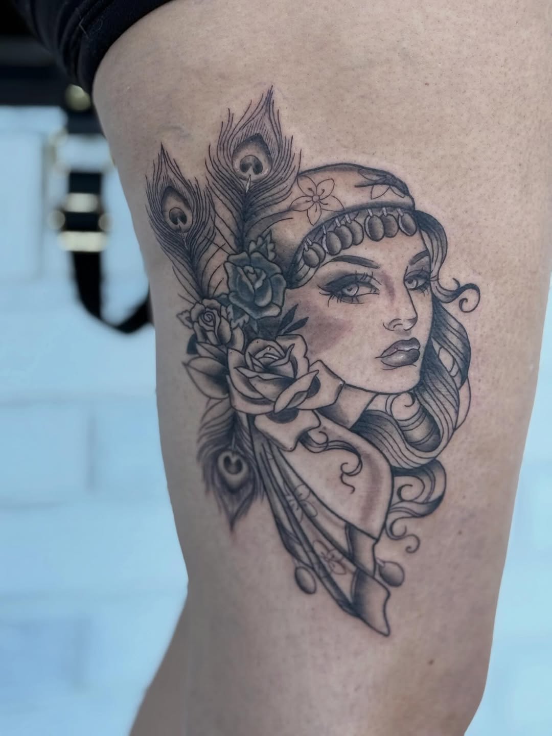 Tattoo by @jprincetattoos — neo_traditional, black_and_grey