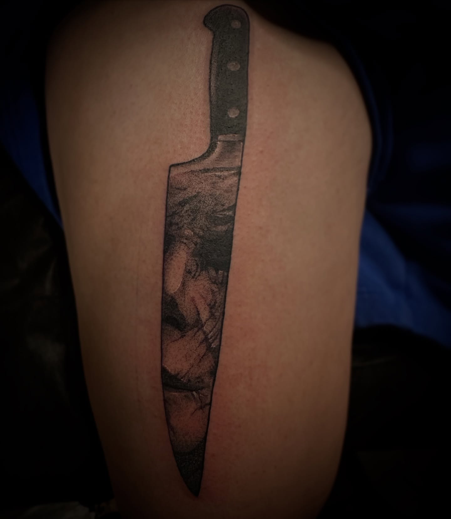 Tattoo by @wes_does_stuff — black_and_grey