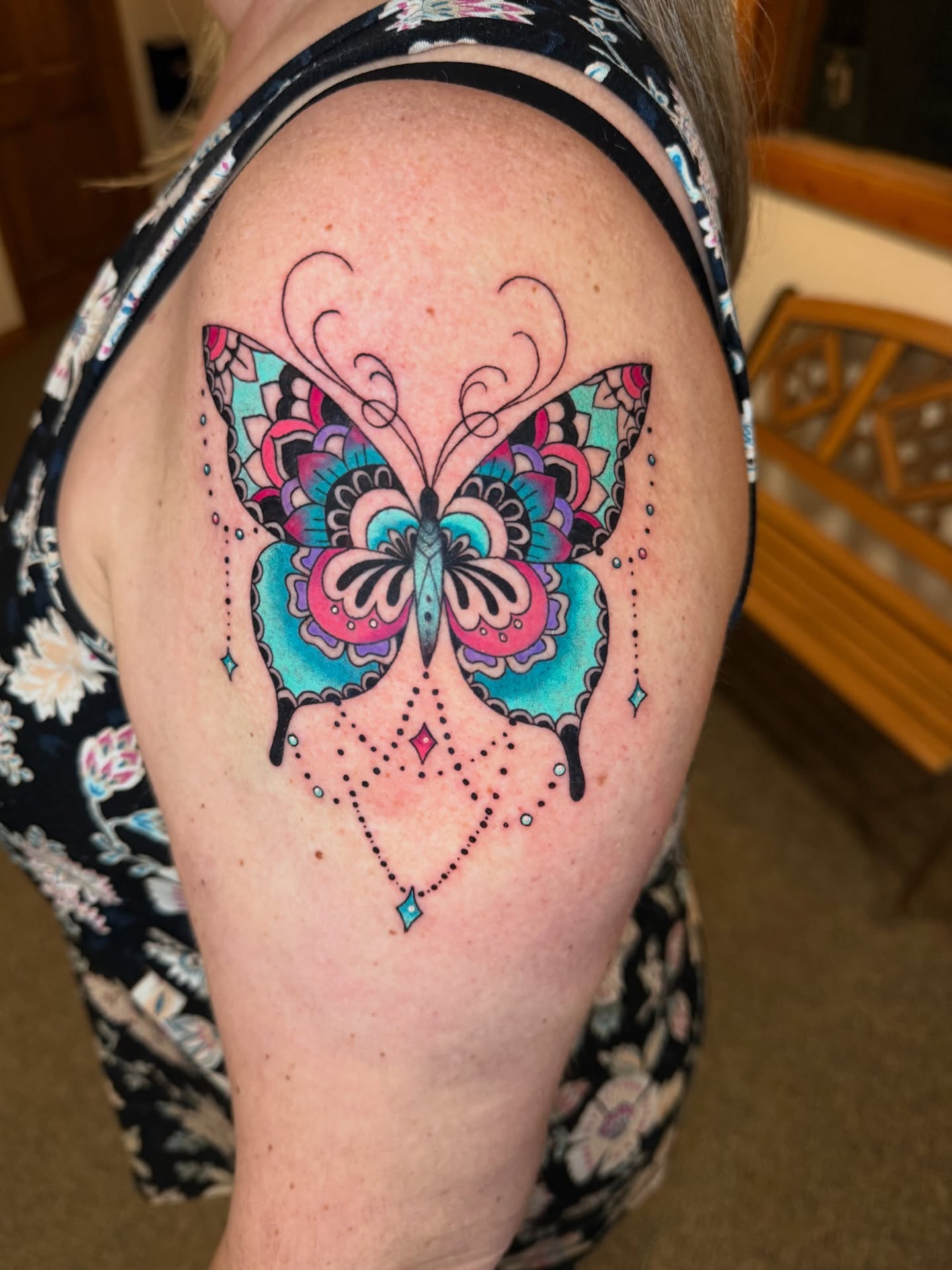 Tattoo by @inked_by_k — dotwork, ornamental