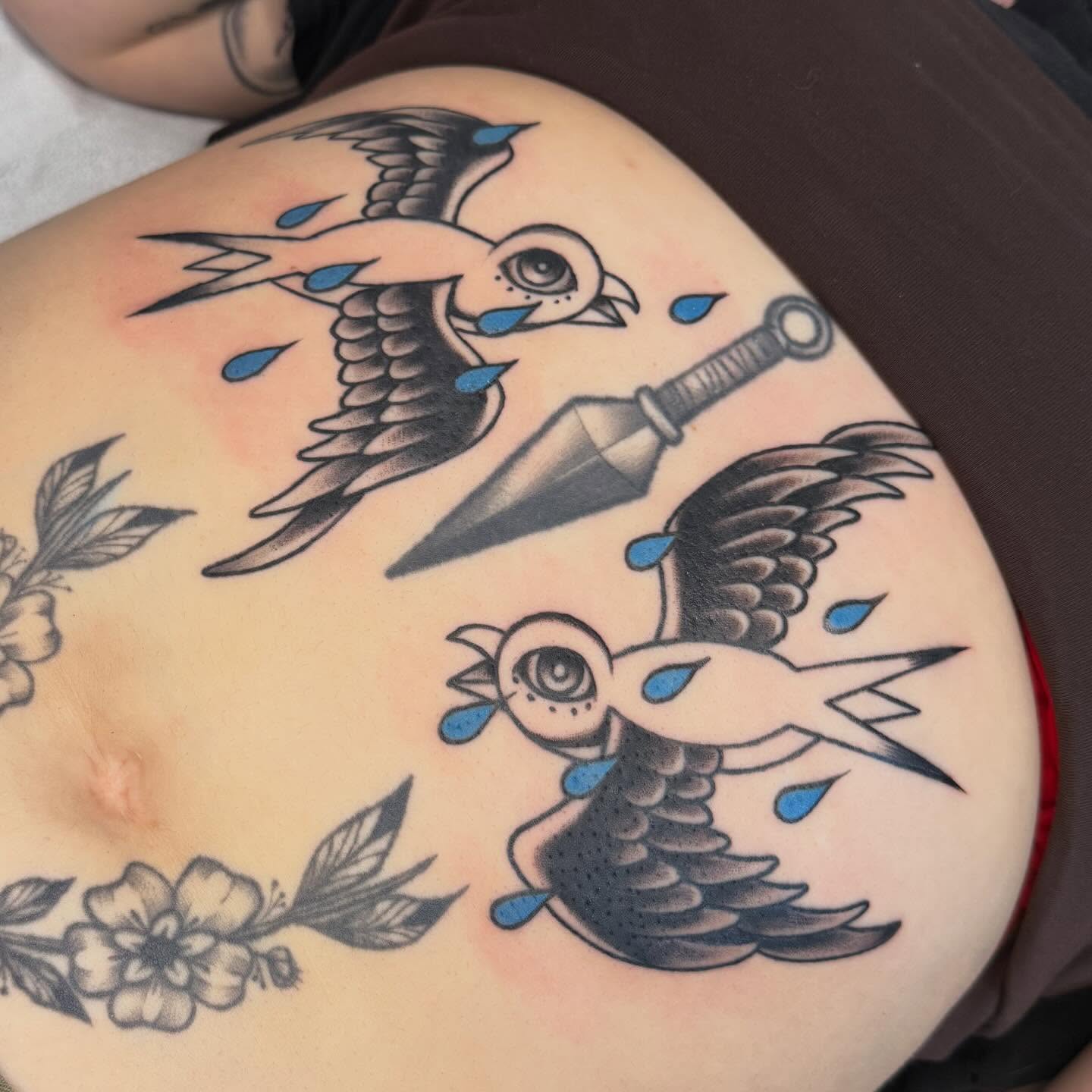 Tattoo by @meathookmanicure — american_traditional, neo_traditional