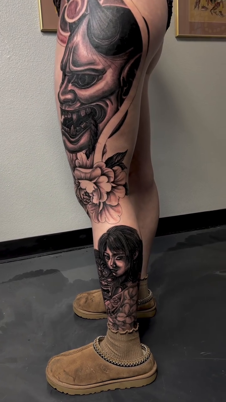 Tattoo by @dannyg_tatt2 — japanese_irezumi, black_and_grey